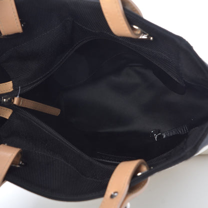 Chanel Canvas Paris Biarritz Small Tote White Black 3 of 6