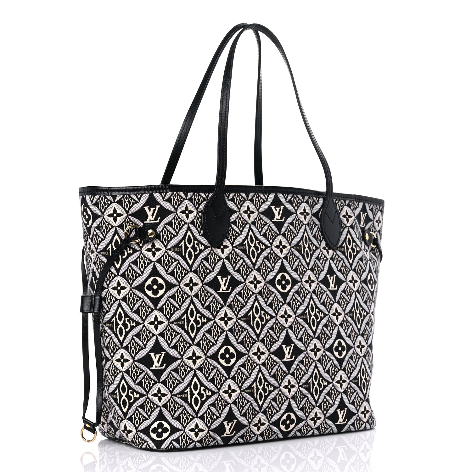 Louis Vuitton Jacquard Since 1854 Neverfull MM Grey 4 of 13