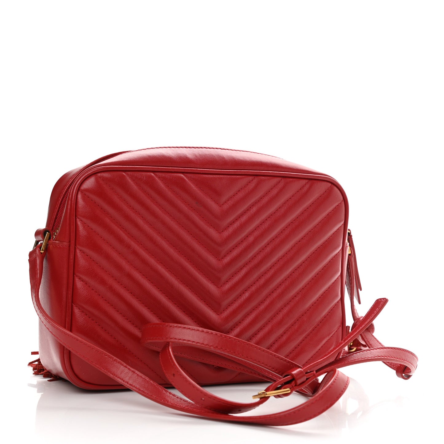 Calfskin Matelasse Monogram Lou Camera Bag Rouge Eros