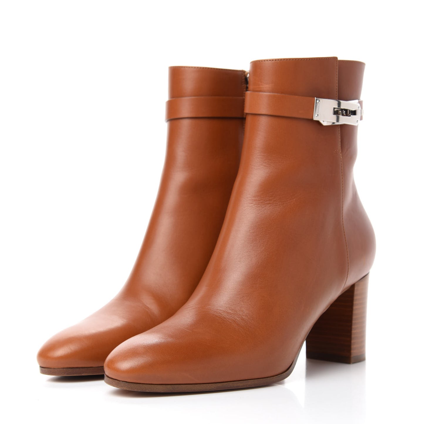 Calfskin Saint Germain Ankle Boots 39 Gold