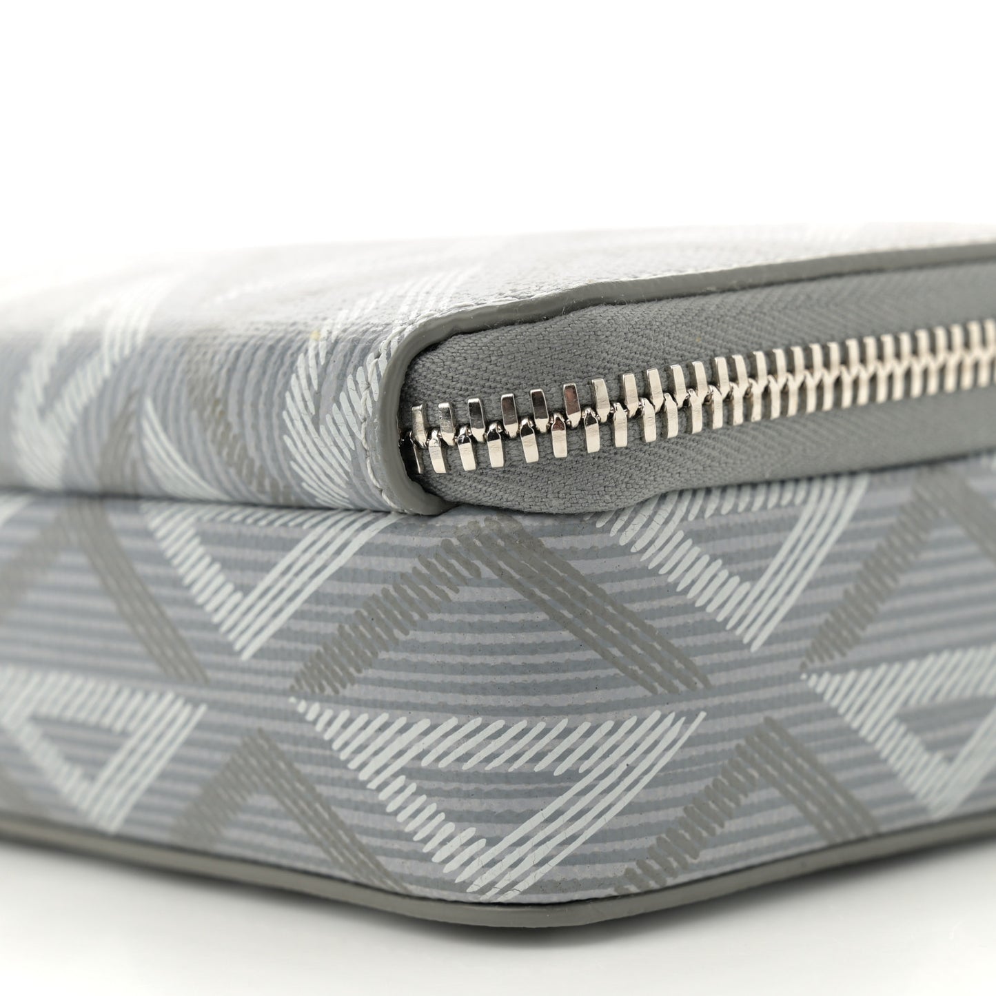 Coated Canvas CD Diamond Messenger Pouch Grey