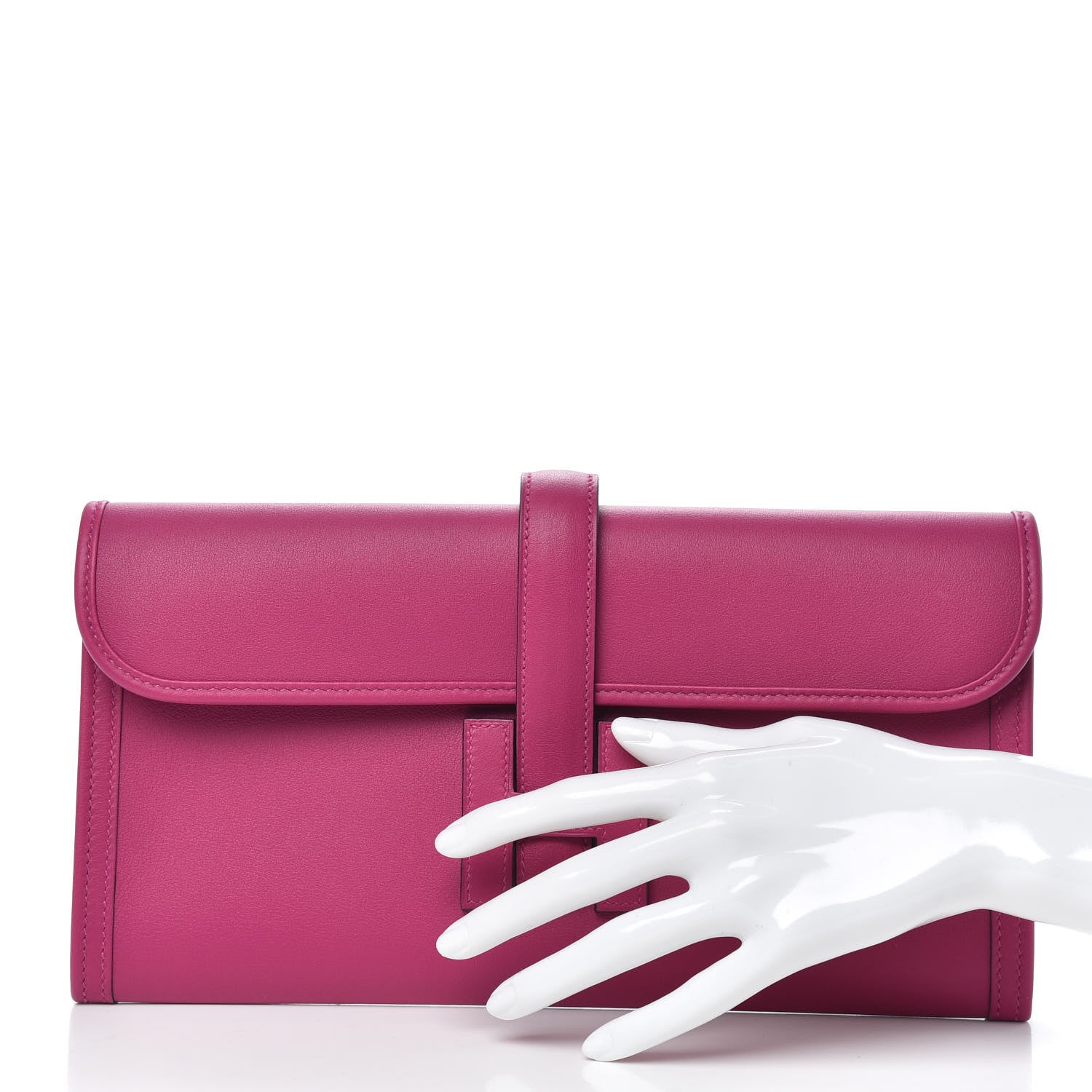 Hermes Swift Jige Elan 29 Clutch Rose Pourpre 2 of 10