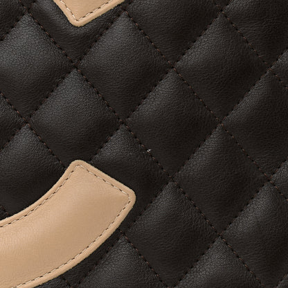 Chanel Calfskin Quilted Medium Cambon Tote Black White 16 of 16