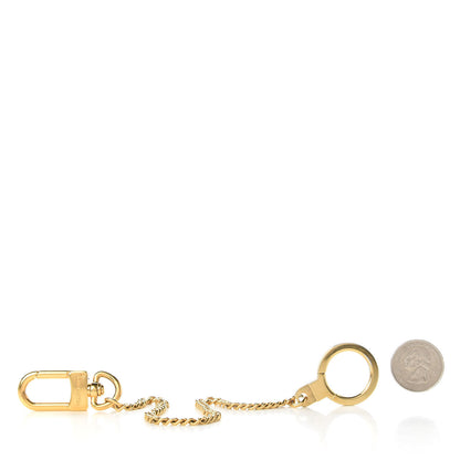Louis Vuitton Metal Pochette Extender Key Ring Chain Gold 2 of 3