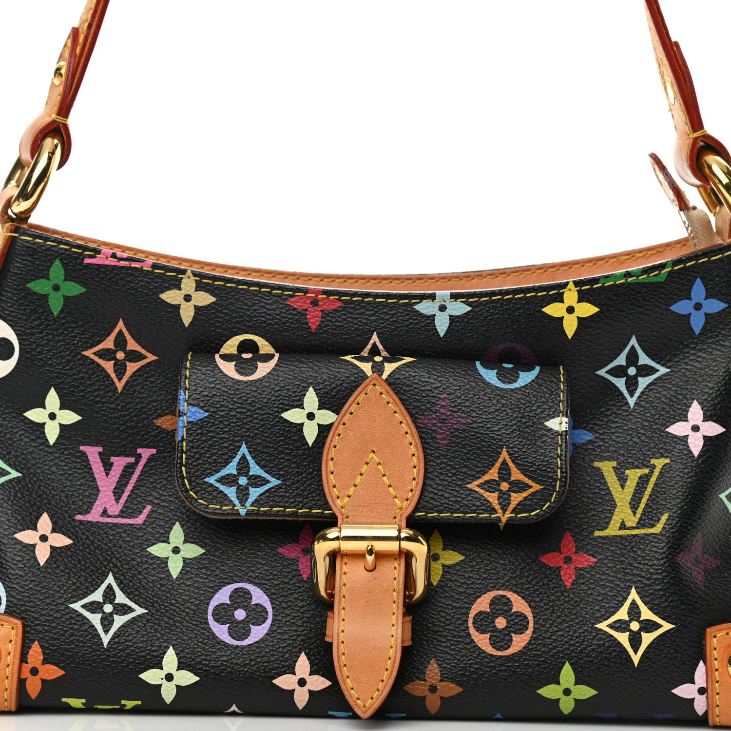 Louis Vuitton Monogram Multicolor Eliza Black 7 of 12