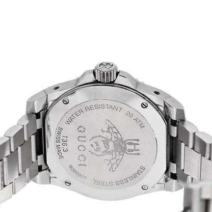 Gucci Stainless Steel 40mm Dive Quartz Watch White 4 of 4
