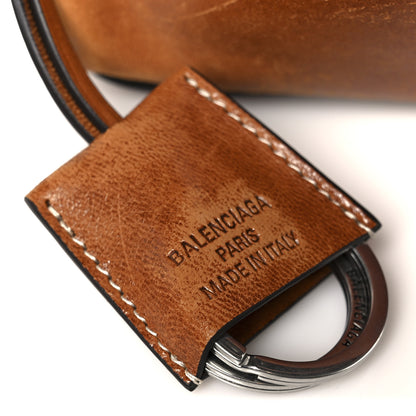 Balenciaga Vegetable Tanned Lambskin Mini Rodeo Top Handle Handbag Tan Cowboy 9 of 12