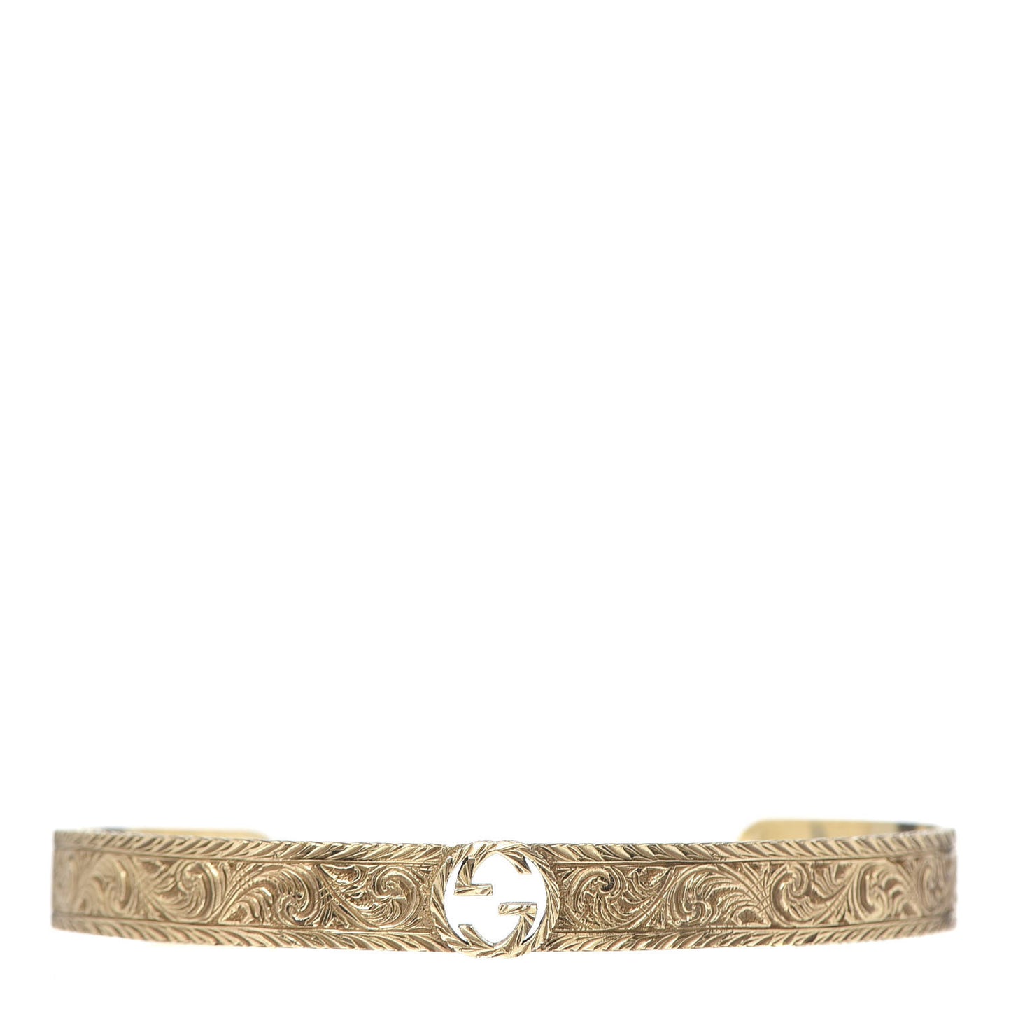 18K Yellow Gold Interlocking G Cuff Bracelet
