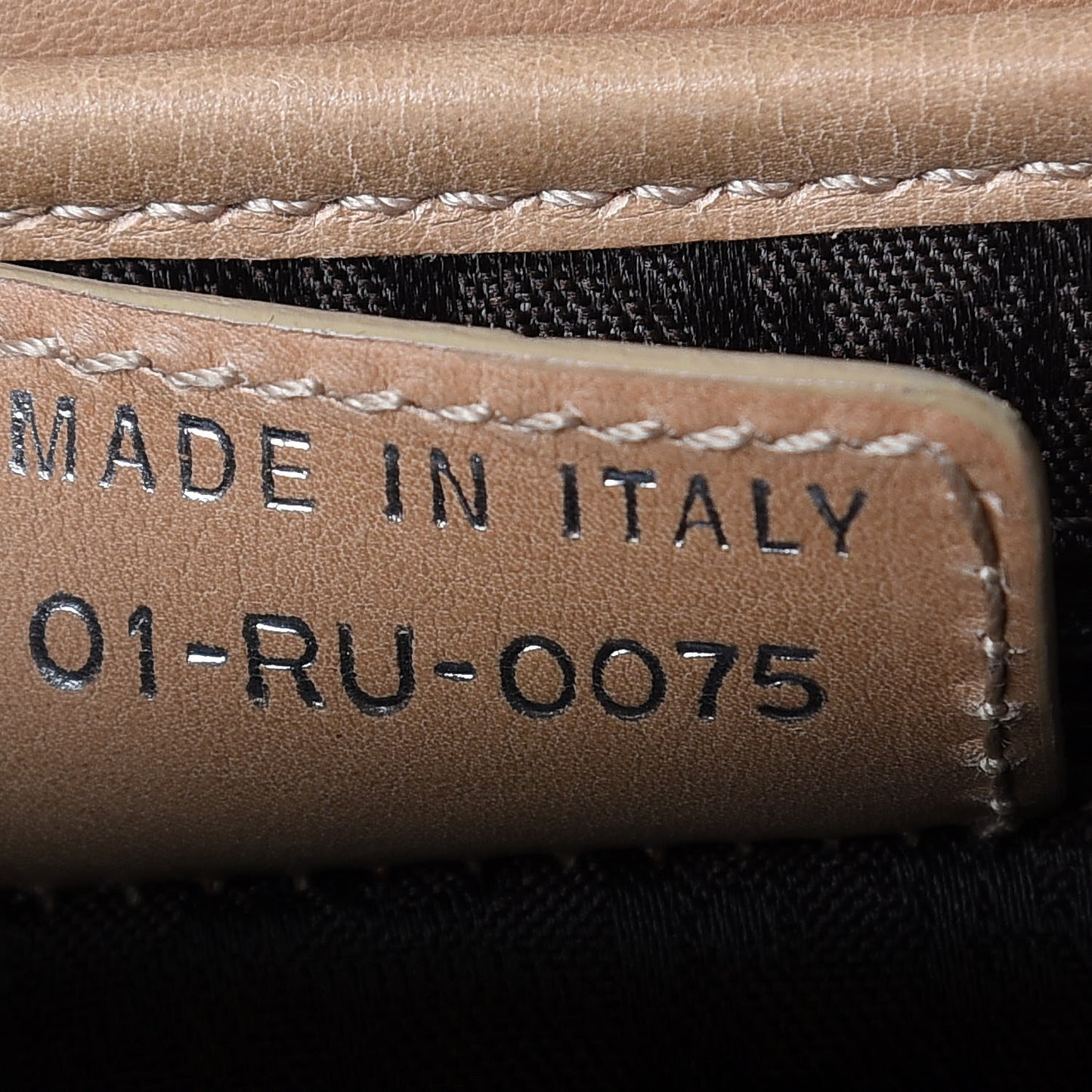 Shearling Flight Saddle Bag Beige