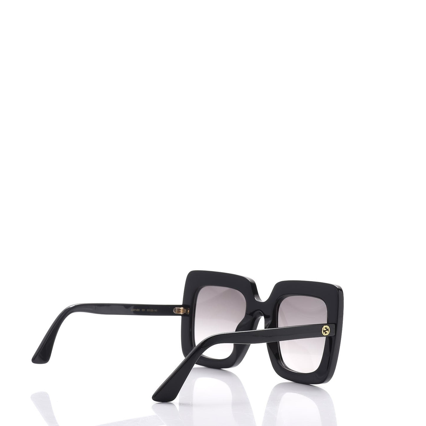 Acetate Crystal Oversize Sunglasses GG0148S Black