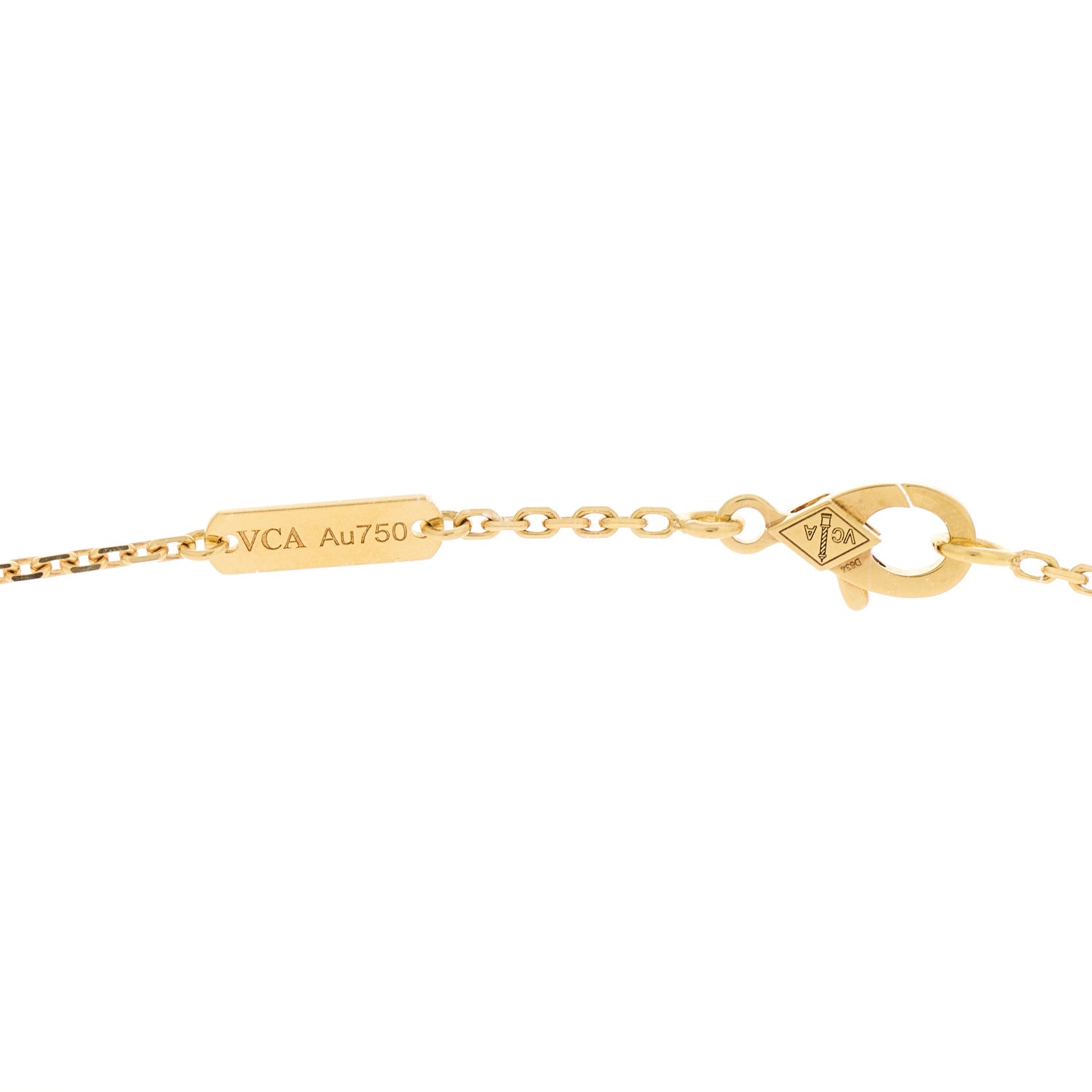 Van Cleef & Arpels 18K Yellow Gold Malachite Vintage Alhambra Pendant Necklace 3 of 6