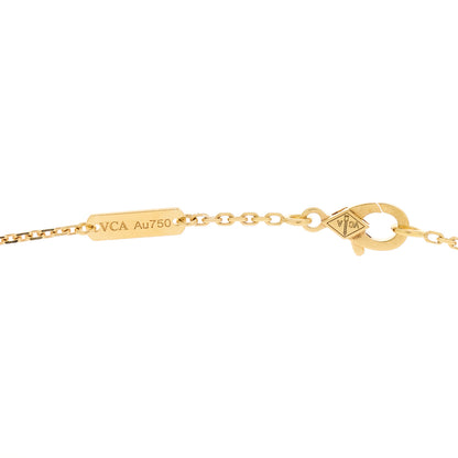Van Cleef & Arpels 18K Yellow Gold Malachite Vintage Alhambra Pendant Necklace 3 of 6