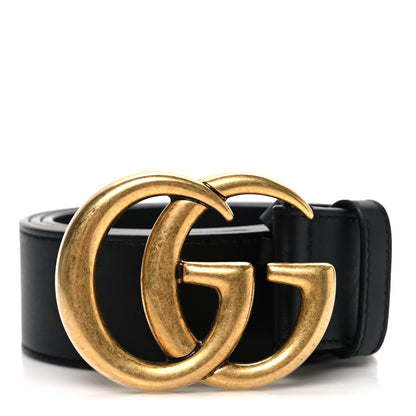 Gucci Calfskin Double G 40mm Belt 80 32 Black 1 of 5