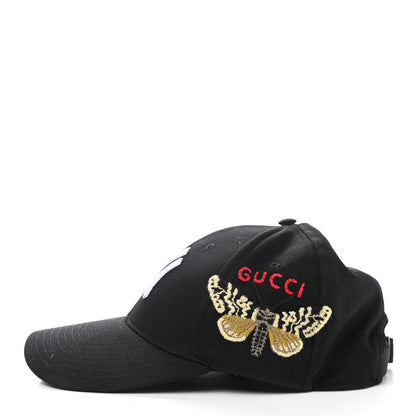Gucci X MLB Cotton NY Yankees Baseball Hat 57-61 Black 4 of 9