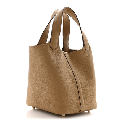 Hermes Taurillon Clemence Picotin Lock 18 PM Biscuit 3 of 11