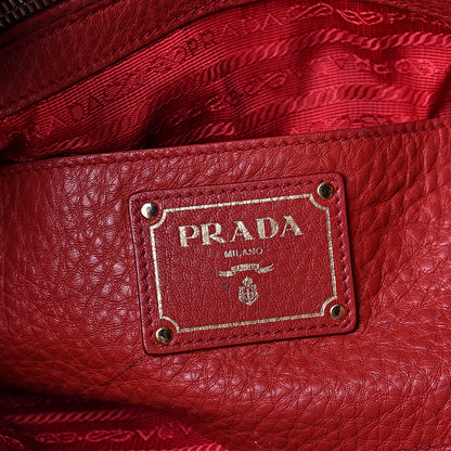 Prada Vitello Daino Hobo Red 6 of 16