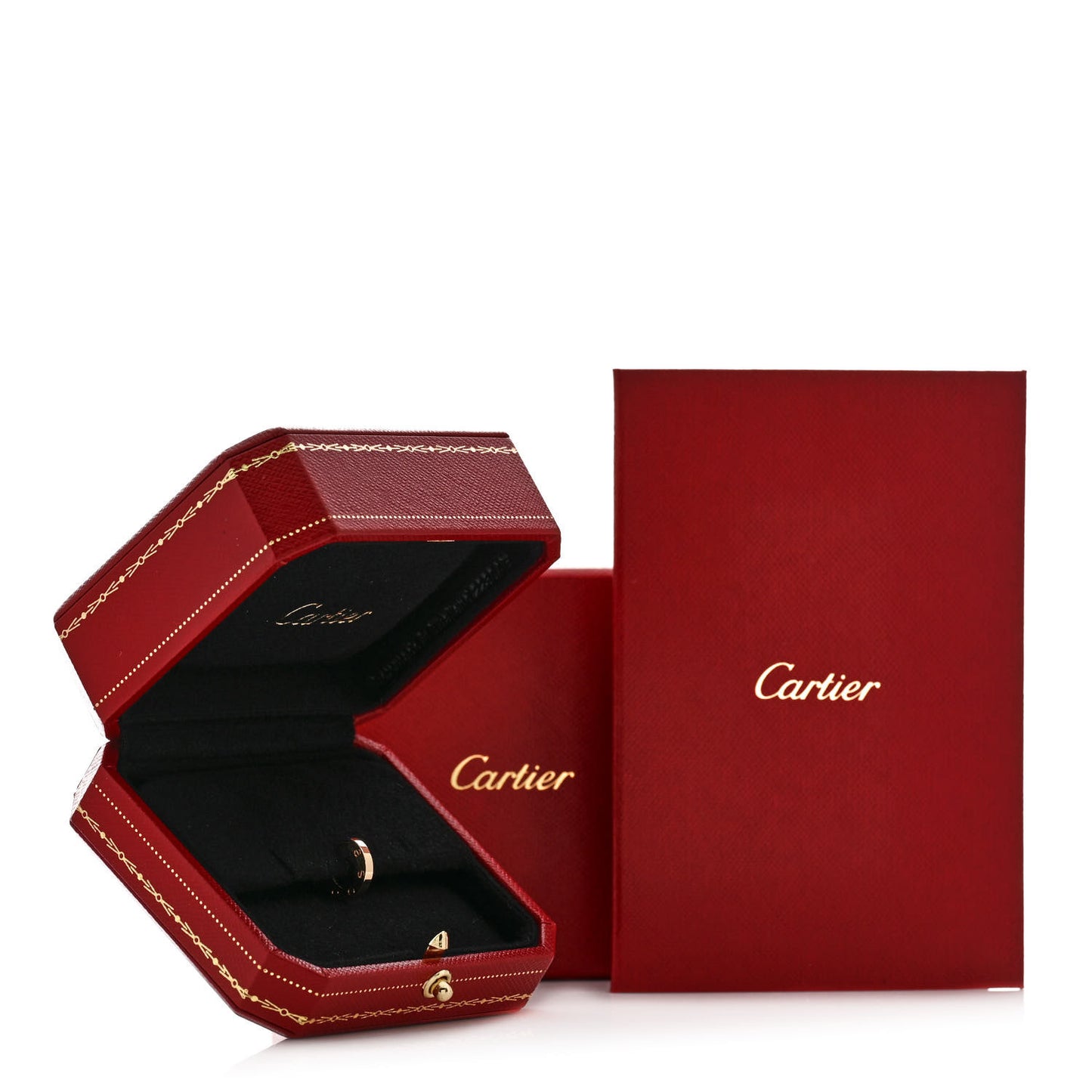 18K Yellow Gold Single LOVE Hoop Earring