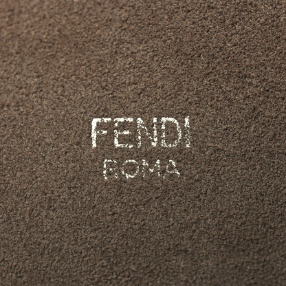 Fendi Vitello Vienna Enamel F is Fendi Shopping Tote Black Taupe 6 of 14