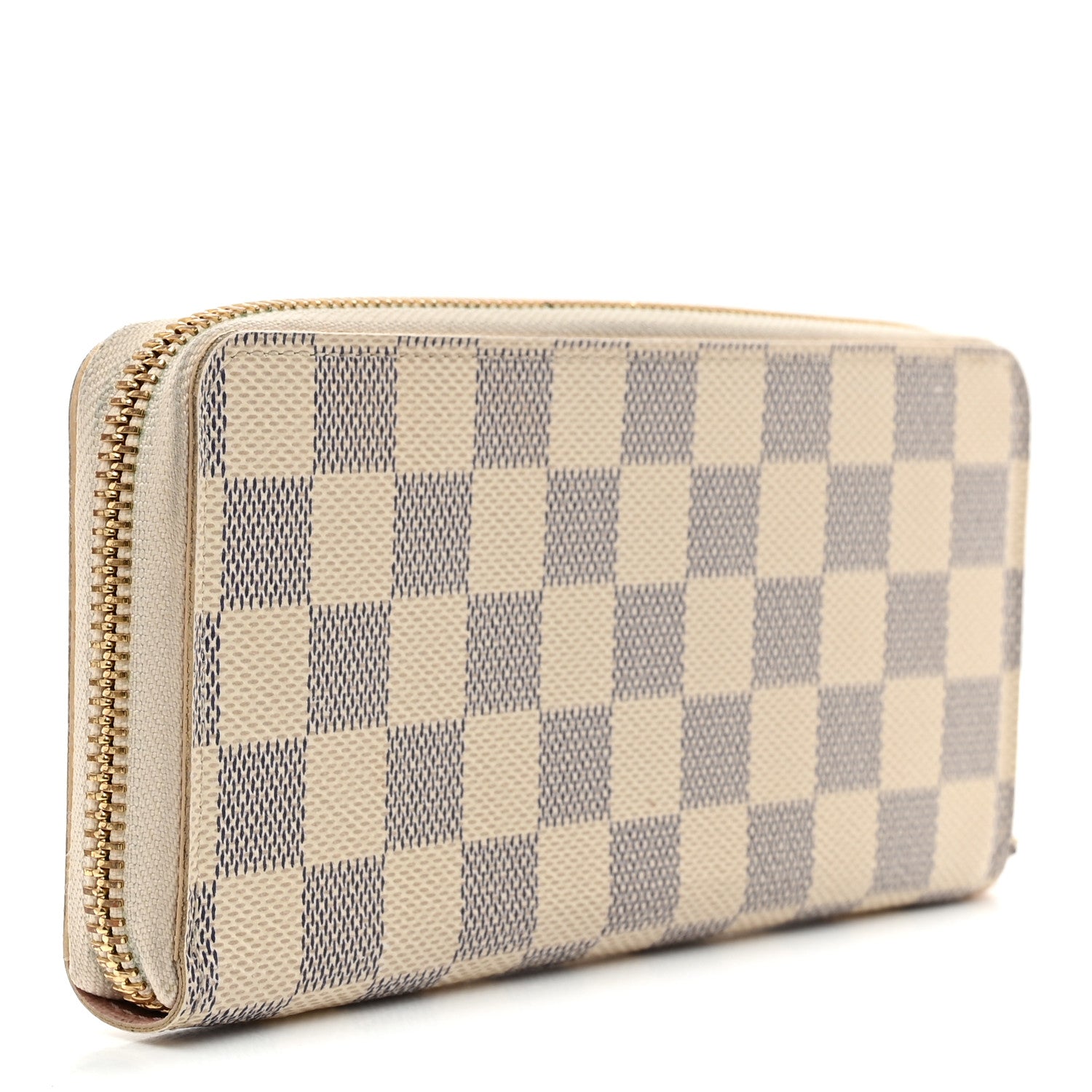 Louis Vuitton Damier Azur Clemence Wallet Rose Ballerine 3 of 8