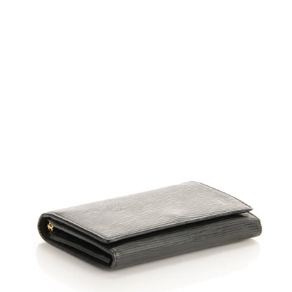 Louis Vuitton Epi Porte-Monnaie Billets Tresor Wallet Black 4 of 7