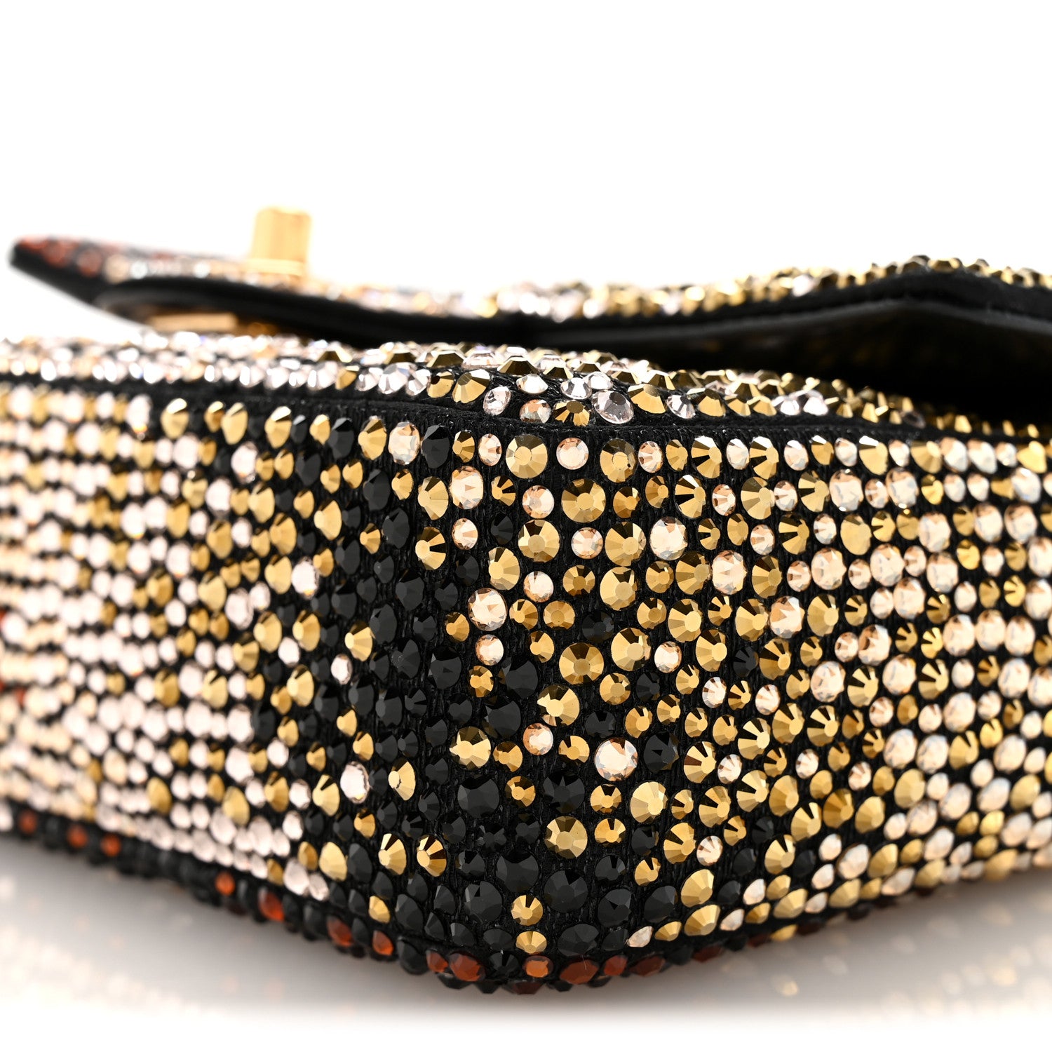 Chanel Lambskin Crystal Flap Black Multicolor 10 of 11