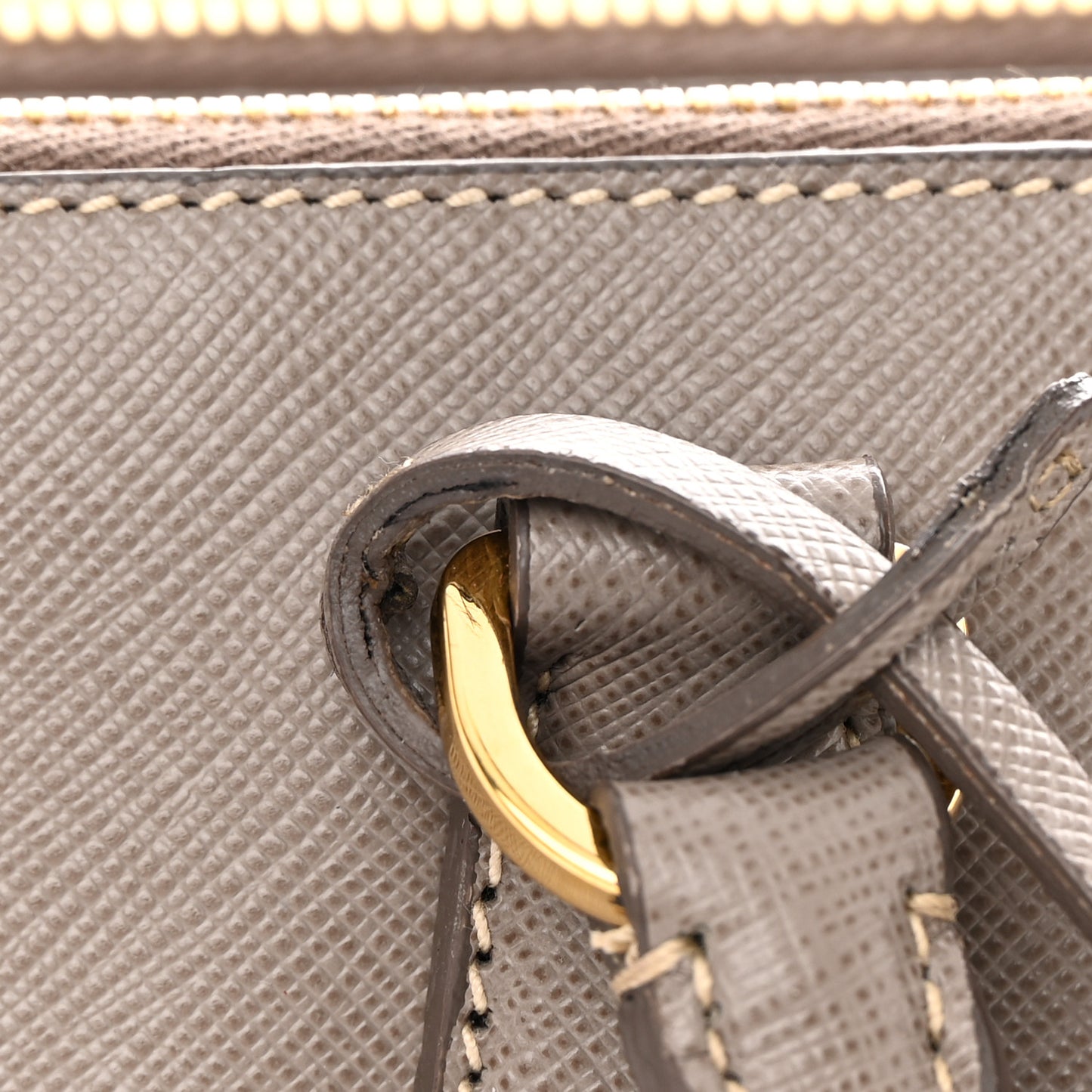Saffiano Large Galleria Double Zip Tote Argilla