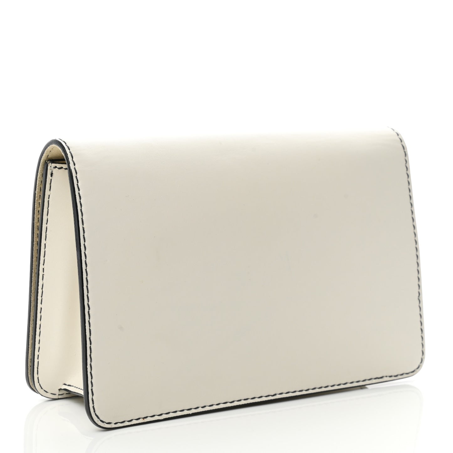 Smooth Calfskin Dio(r)evolution Flap Clutch Off White