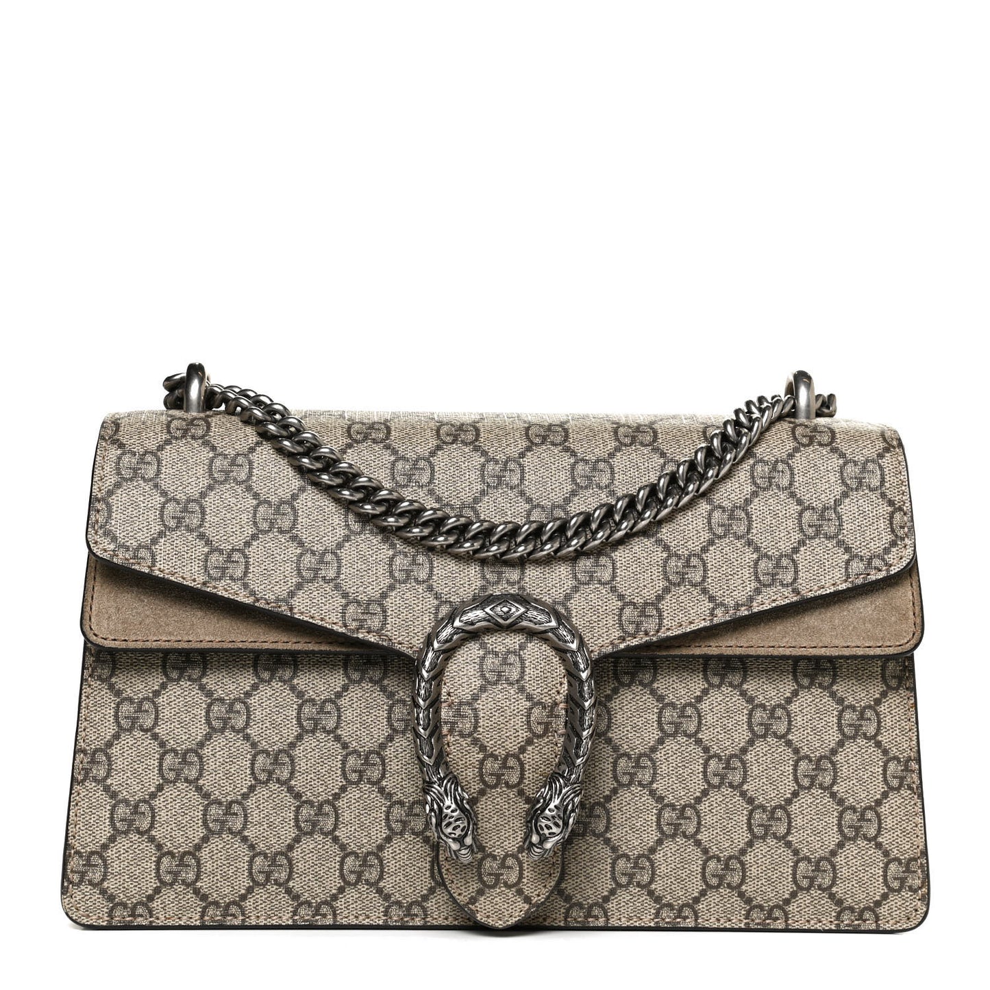 GG Supreme Monogram Small Dionysus Shoulder Bag Taupe