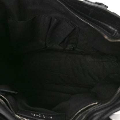 Balenciaga Chevre Silver Metallic Edge Hardware City Black 5 of 8