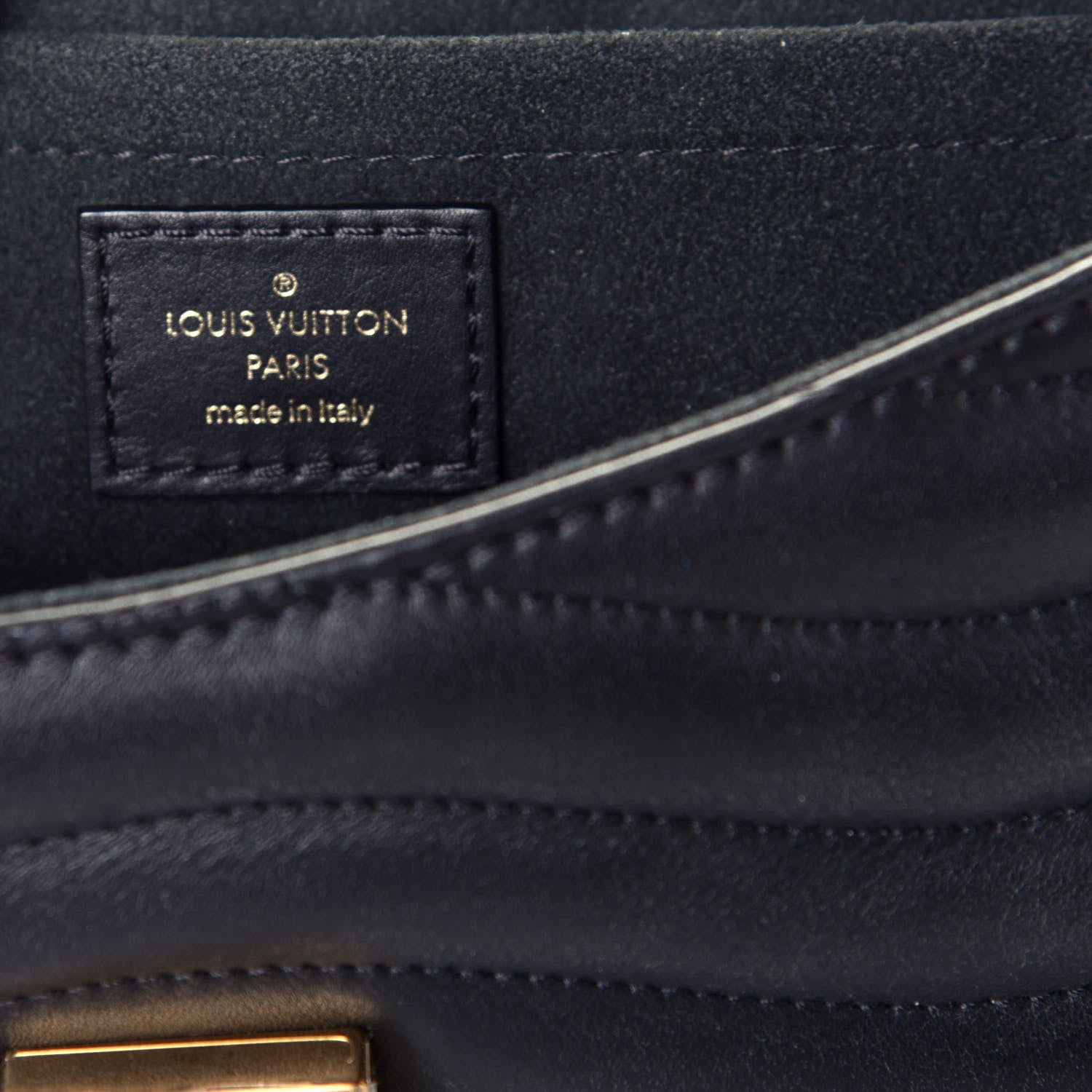 Louis Vuitton Calfskin New Wave Chain MM Black 6 of 10