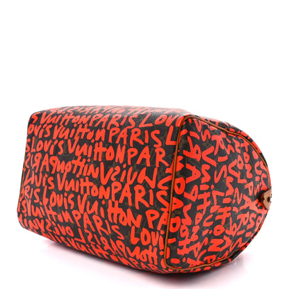Louis Vuitton Monogram Graffiti Speedy 30 Orange 9 of 11