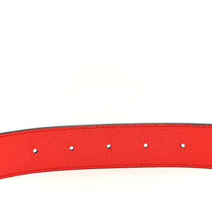 Louis Vuitton Calfskin Monogram LV Initiales Reversible Belt 90 36 Red 6 of 6