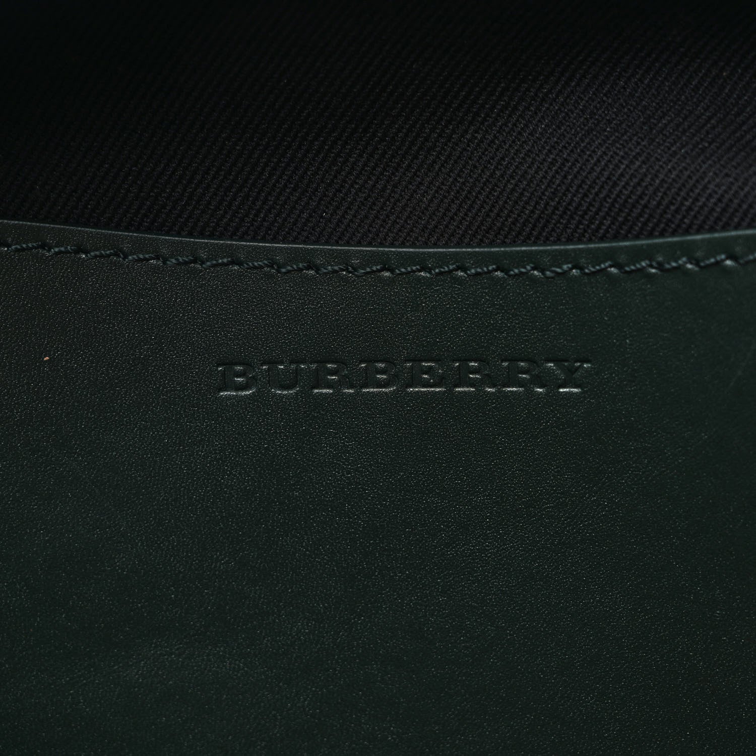 Burberry Canvas Vintage Check Printed Silk Washbag Dark Forest Green Burgundy 6 of 8