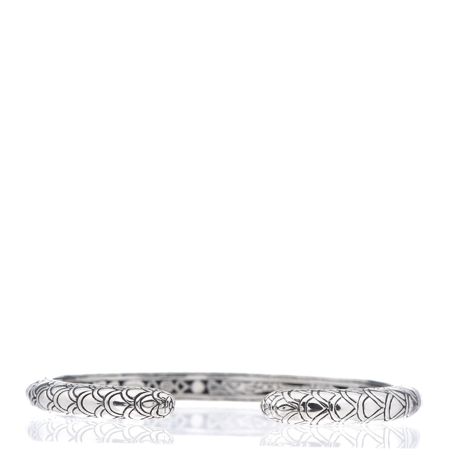 Sterling Silver 6mm Slim Naga Cuff Bracelet