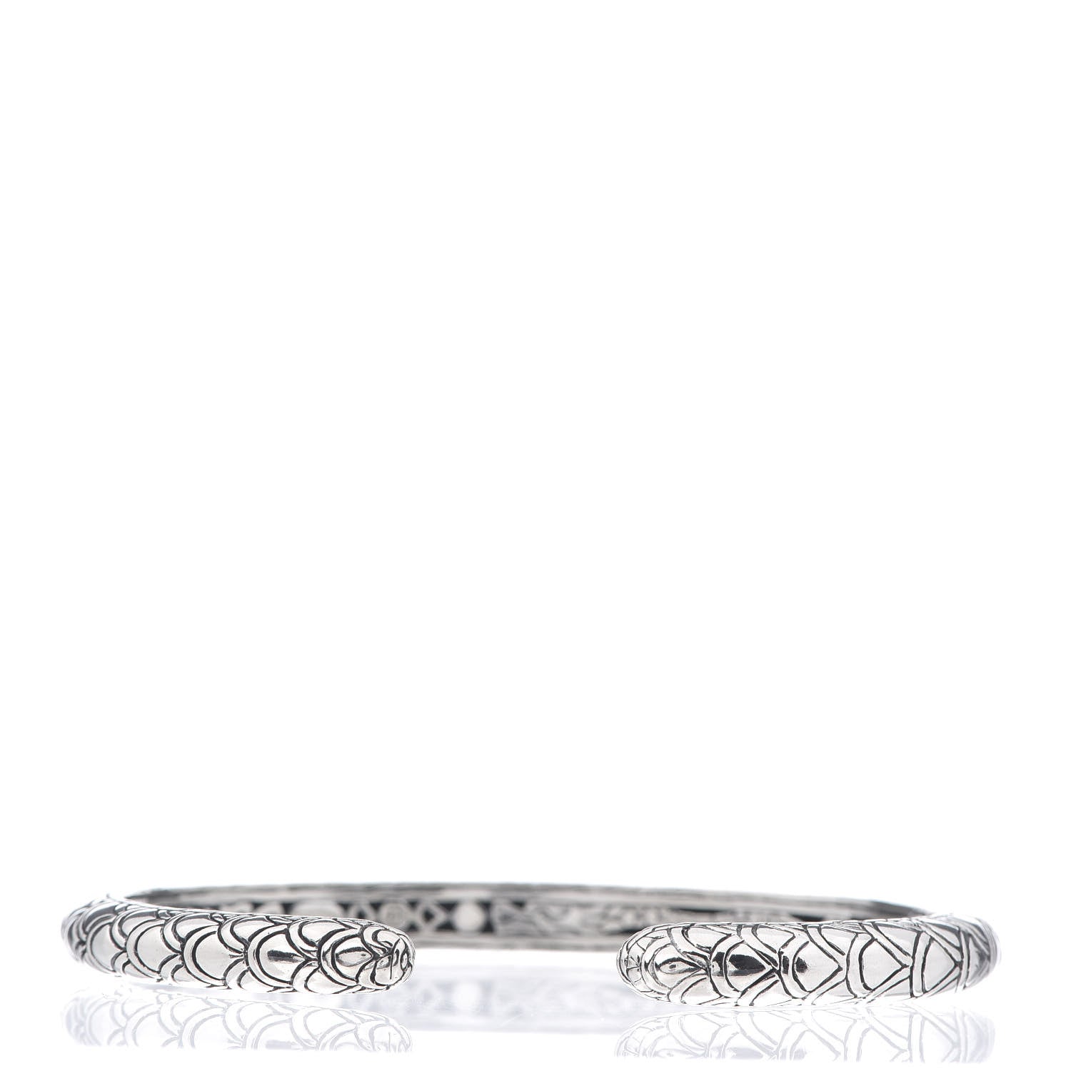 John Hardy Sterling Silver 6mm Slim Naga Cuff Bracelet 3 of 5