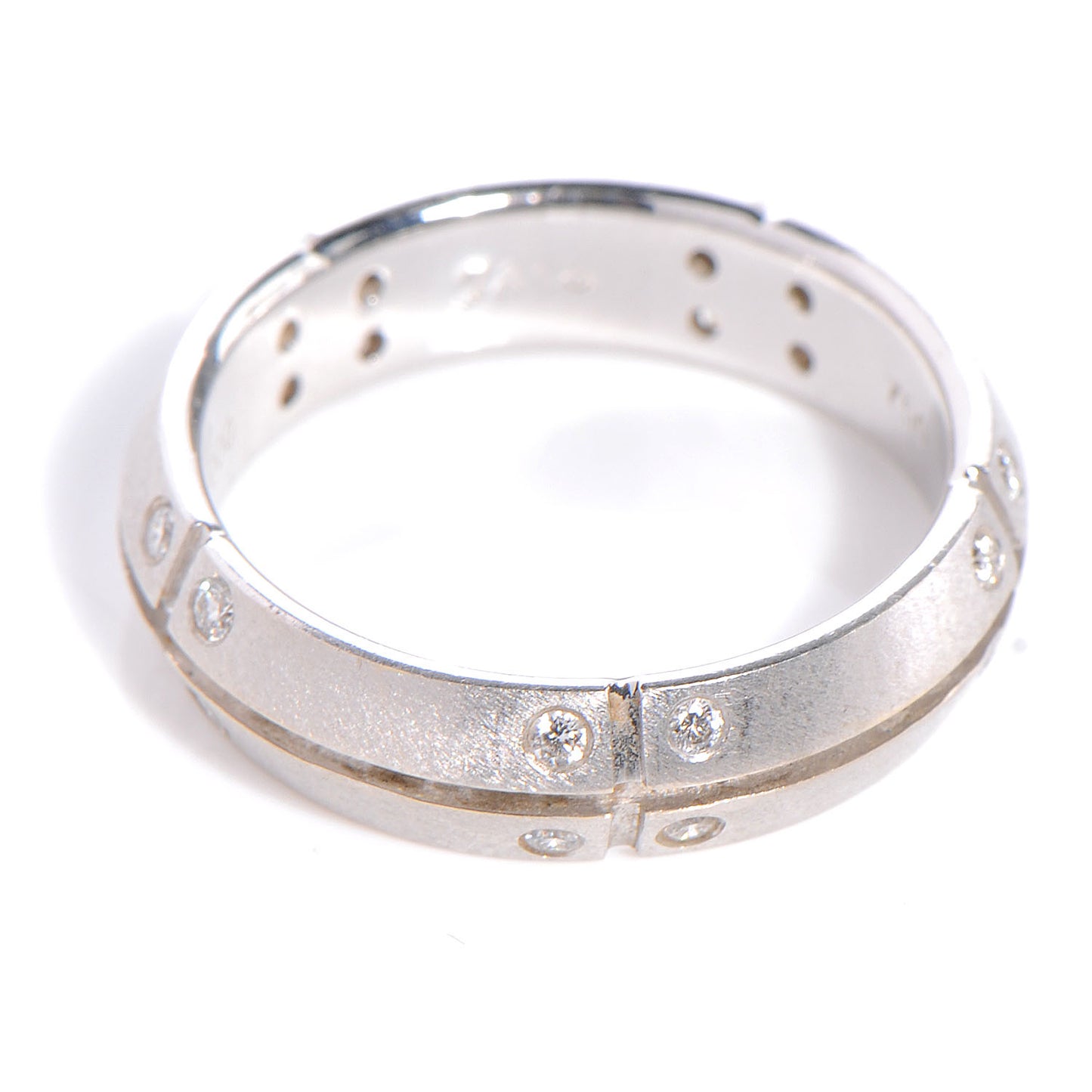 18k White Gold Diamond Streamerica Ring Size 6.5