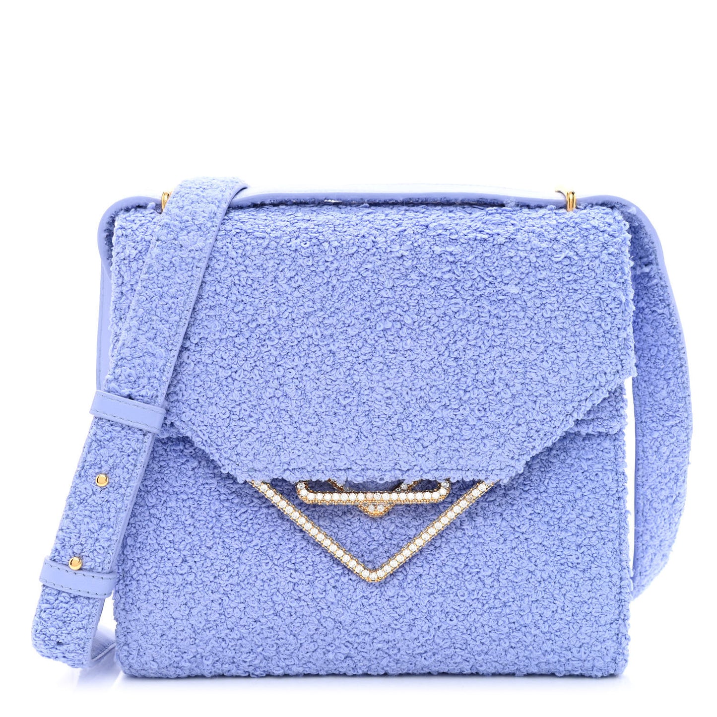 Boucle Clip Bag Periwinkle