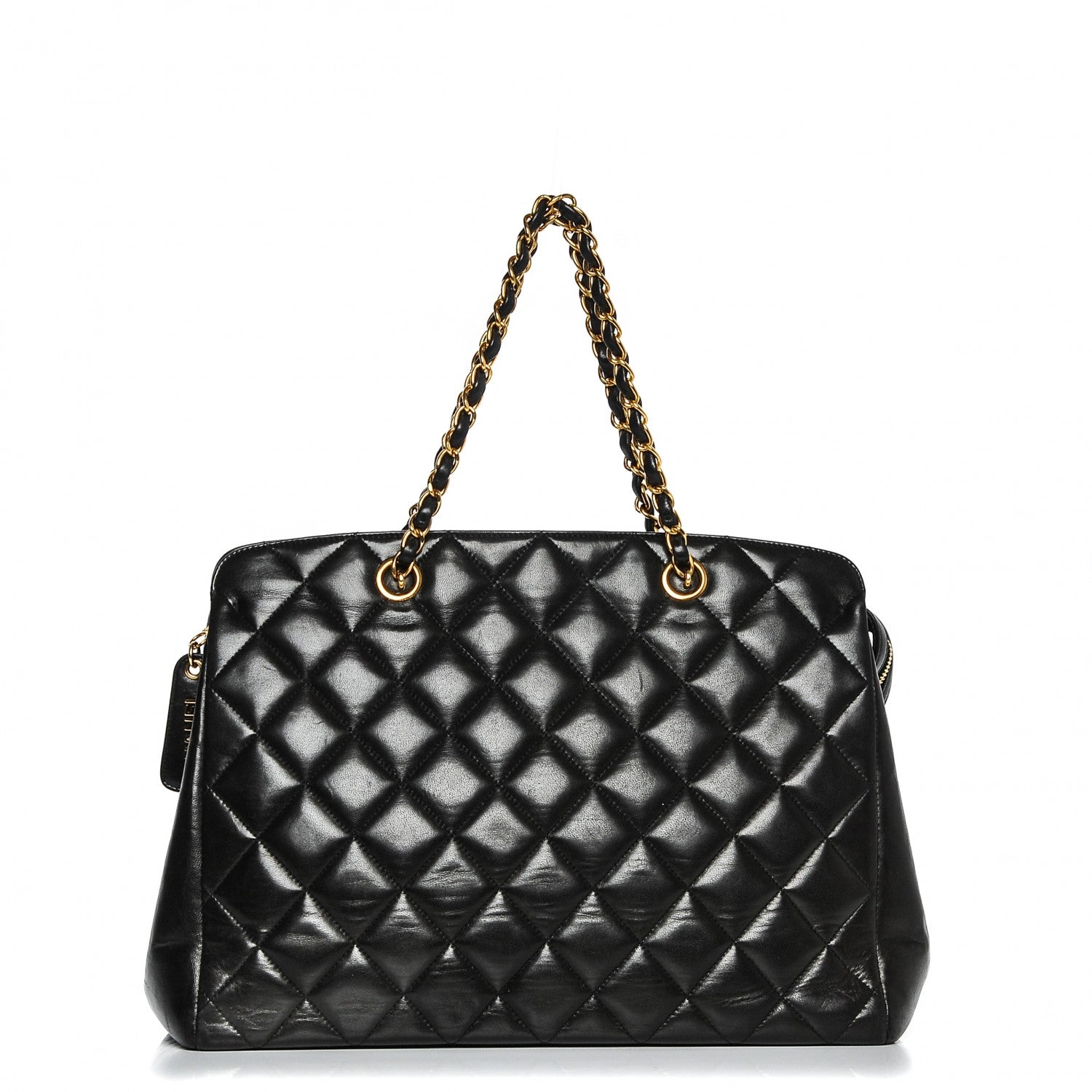 Chanel Quilted Lambskin Shopping Tote Black 1 of 10