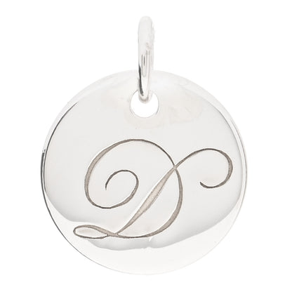 Tiffany Sterling Silver Letter D Disc Charm 1 of 3
