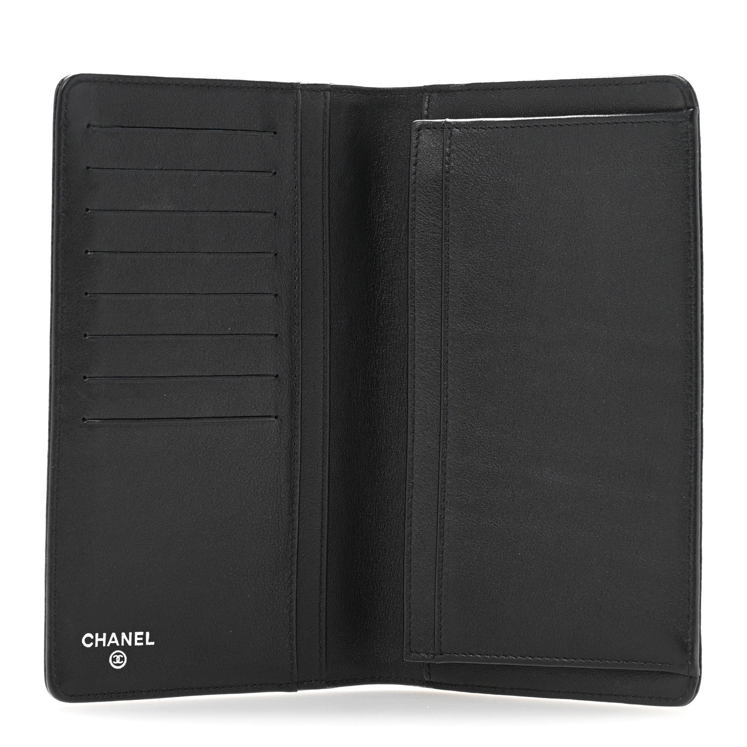 Chanel Caviar Timeless CC Yen Wallet Black 5 of 10