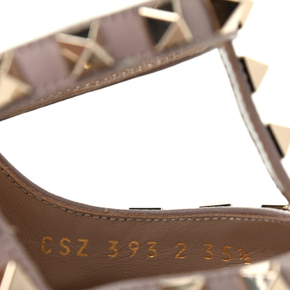 Valentino Garavani Patent Rockstud Ankle Strap Pumps 35.5 Poudre 7 of 7