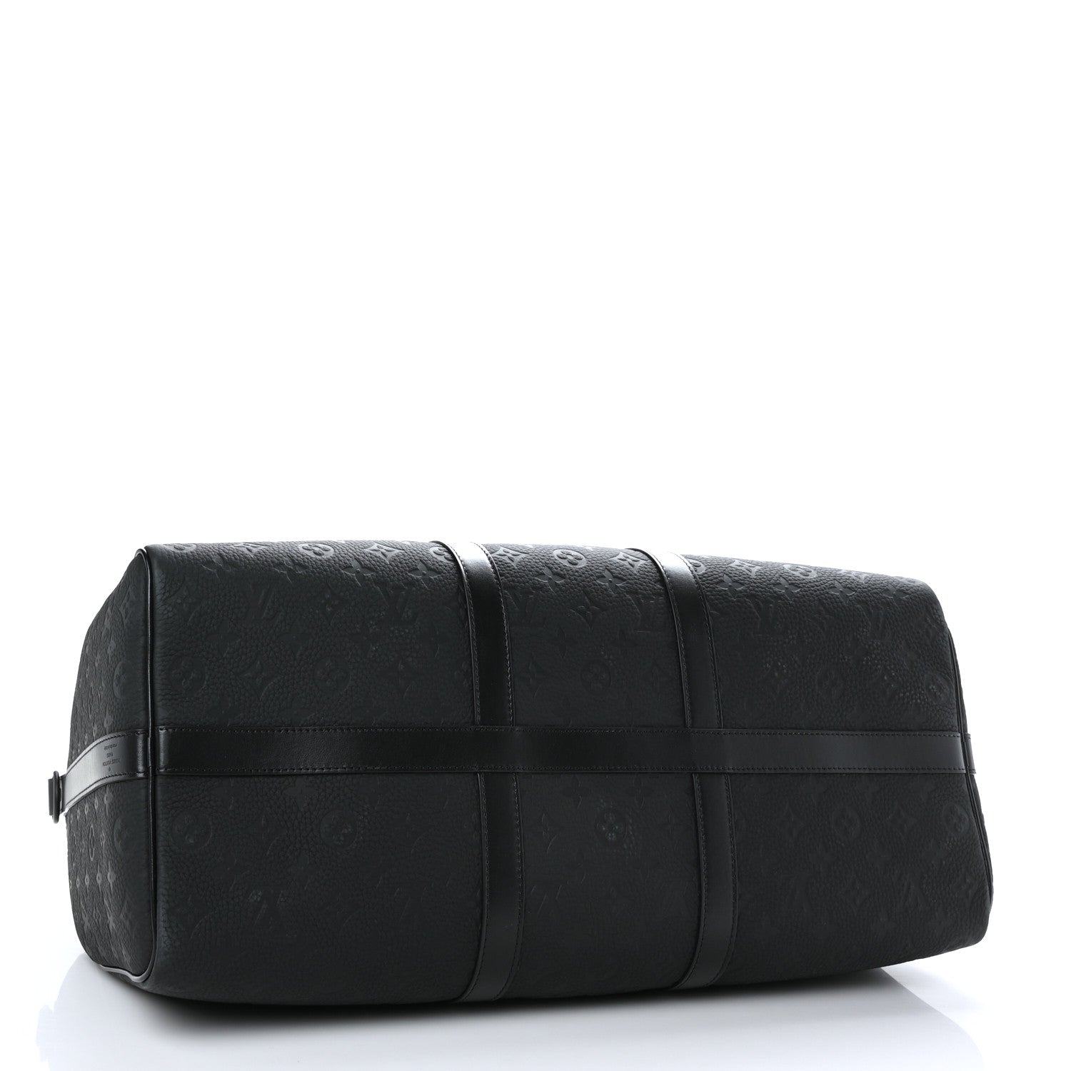 Louis Vuitton Taurillon Monogram Keepall Bandouliere 50 Black 4 of 10