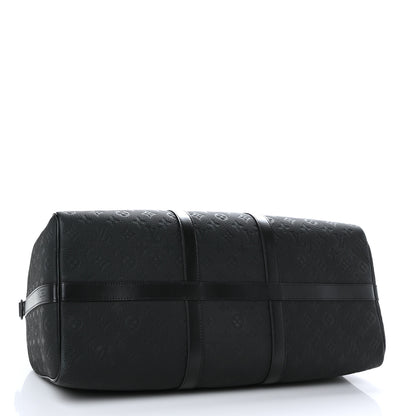 Louis Vuitton Taurillon Monogram Keepall Bandouliere 50 Black 4 of 10