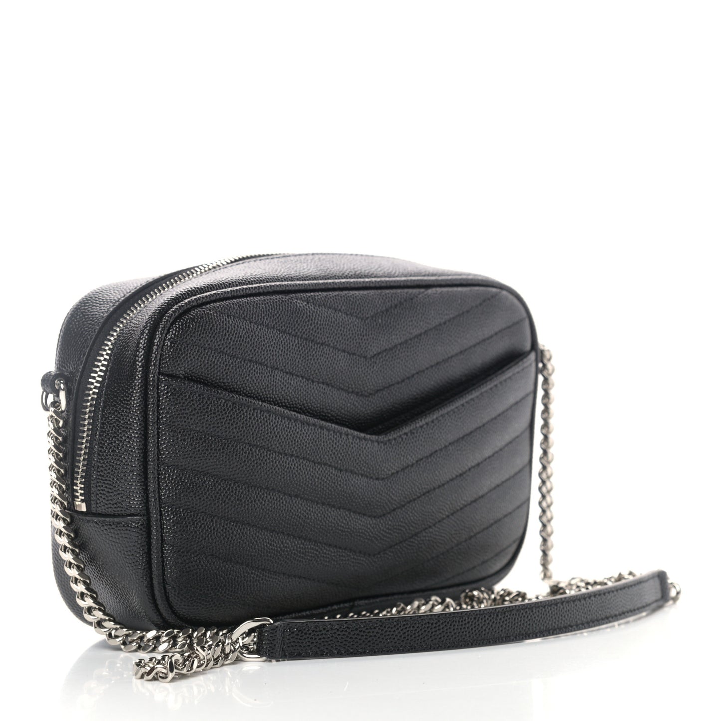 Grain De Poudre Matelasse Monogram Mini Lou Camera Bag Black