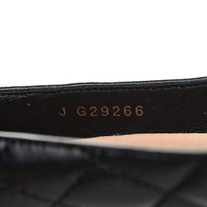 Chanel Lambskin Quilted Cap Toe Pumps 38 Black 6 of 6