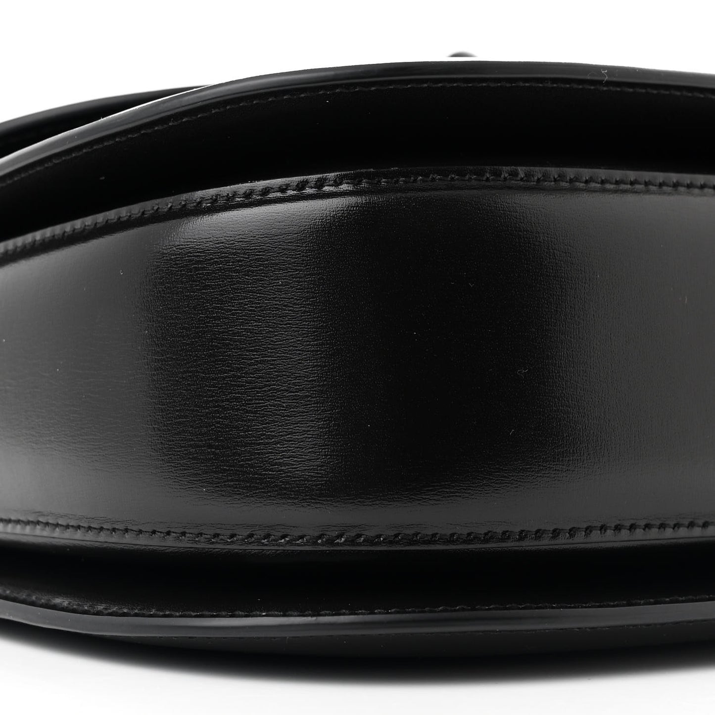 Boarded Dyana Lux Calfskin Web Monochrome Medium Bamboo 1947 Top Handle Bag Black