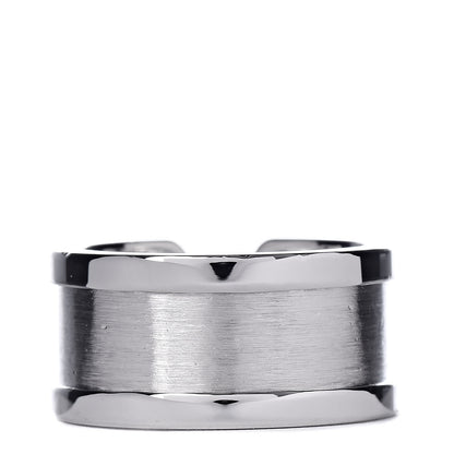 Cartier 18K White Gold Diamond 10mm Logo De Ring 52 6 4 of 5