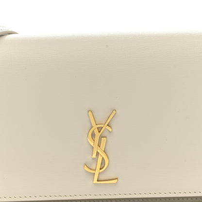 Saint Laurent Smooth Calfskin Monogram Phone Holder Crossbody Crema Soft 7 of 10