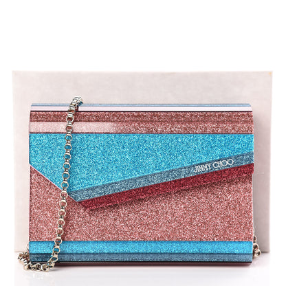Jimmy Choo Acrylic Glitter Candy Clutch Raspberry Mix 9 of 9