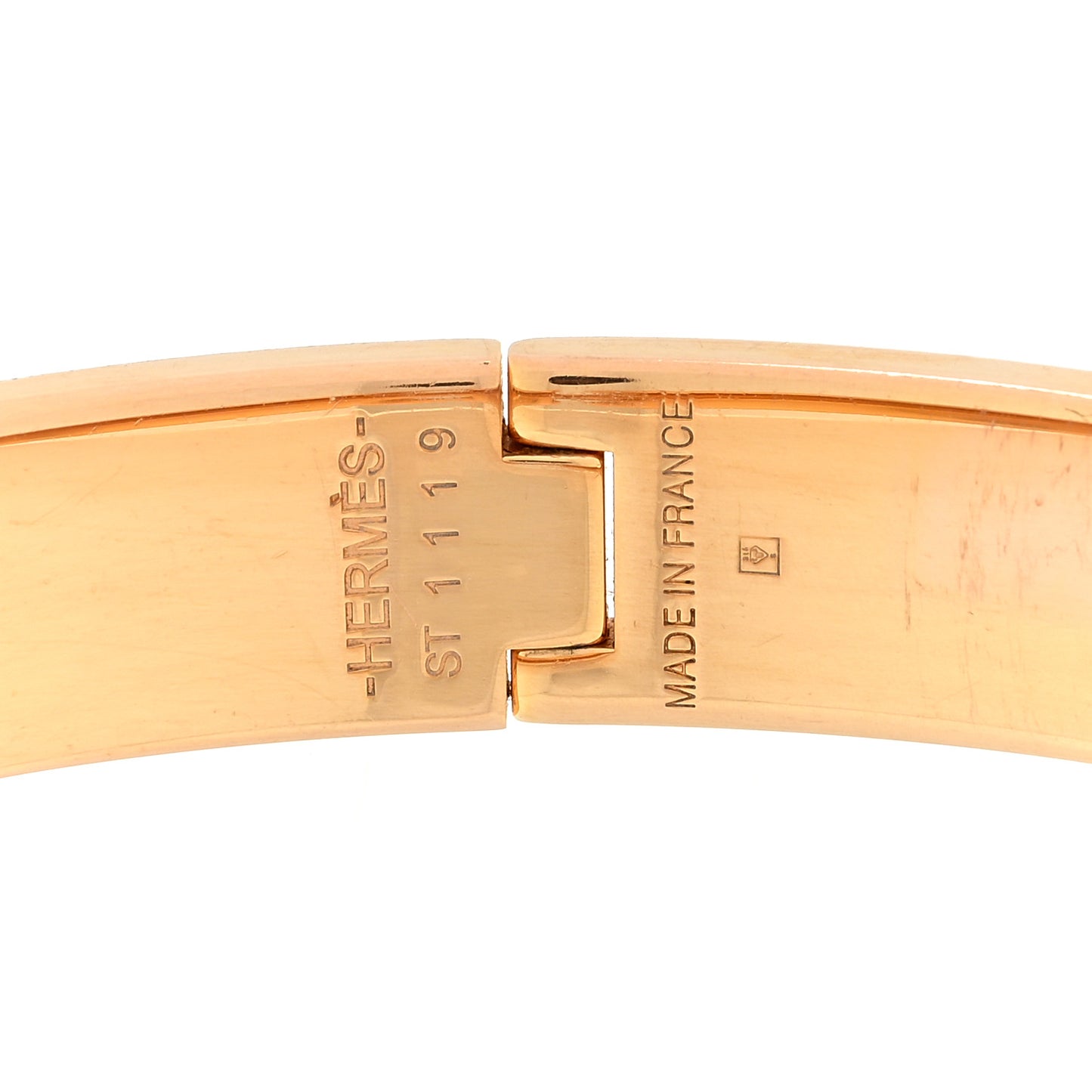 Enamel Narrow Clic Clac H Bracelet GM Black